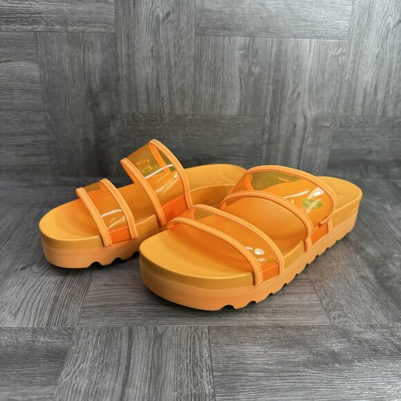 Reef Vista Hi Energy Women's size 9.5 Orange Cushion Comfort Sandals - Picture 3 of 8